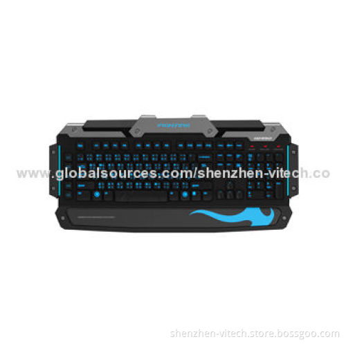 High-quality Fashion LED Backlit Gaming and Mechanical Wired Keyboard, USB Port, Multiple Languages